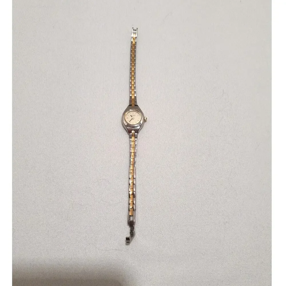 Citizen Ladies Wristwatch Gold and Silver Tone Japan Movemnt